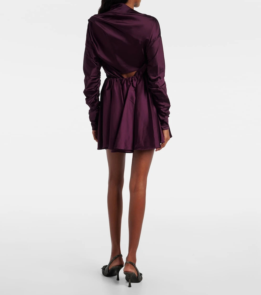 Ganni - Draped miniskirt