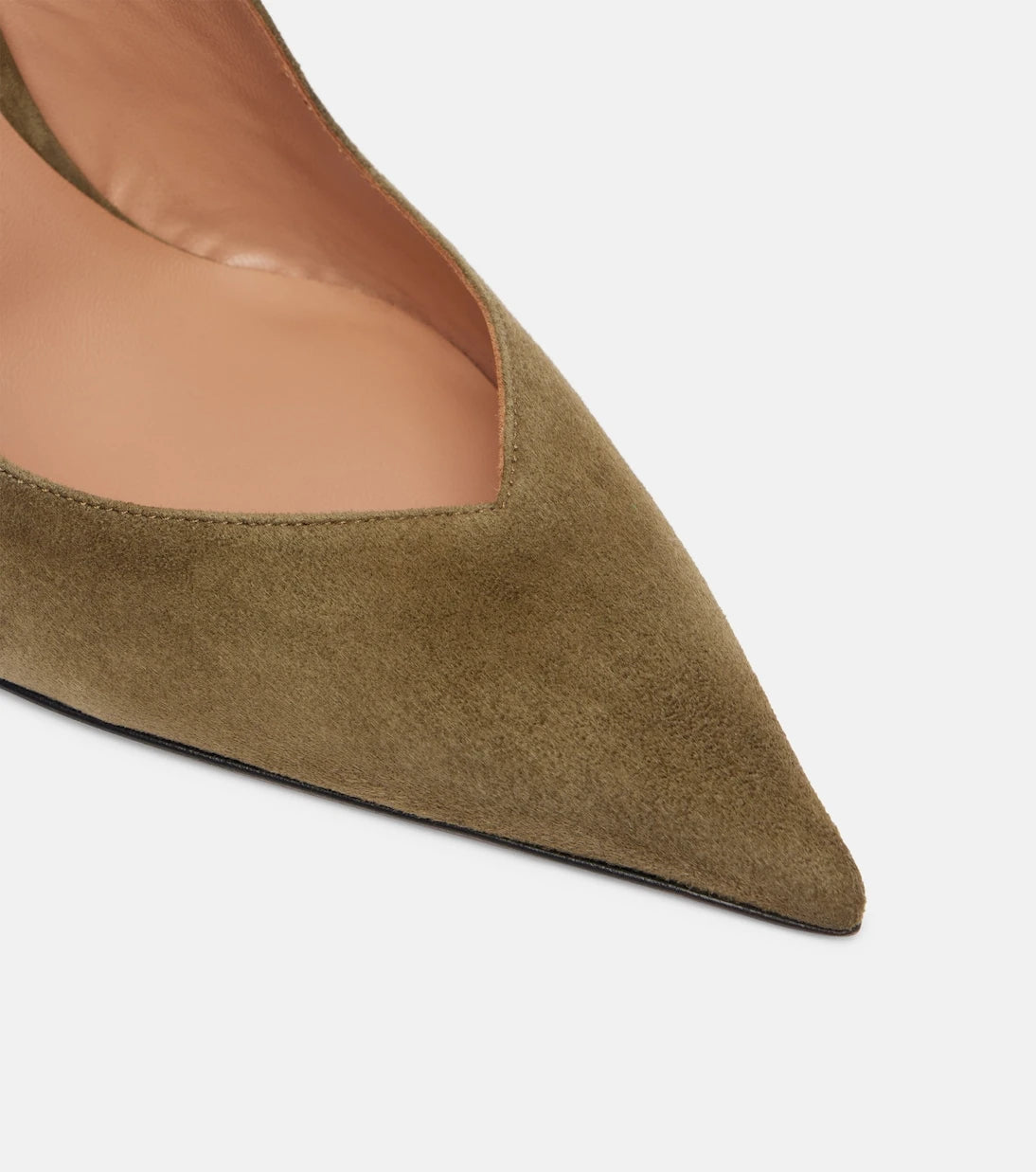 The Attico - Cheope 105 suede slingback pumps