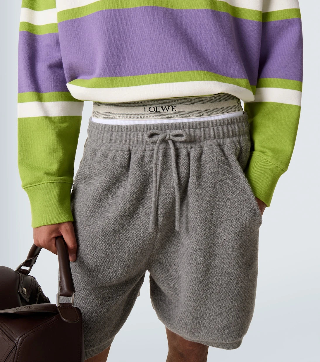 Loewe - Wool-blend shorts