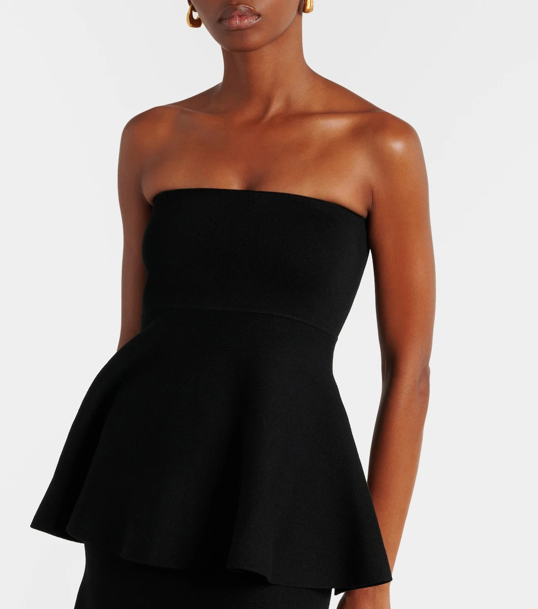 The Frankie Shop - Agathe peplum cotton-blend top