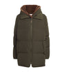Green Down-Mink Technical Puffer Jacket (76cm)
