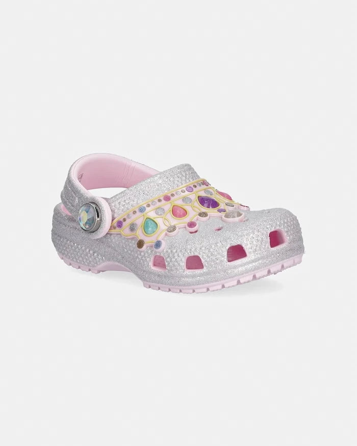 Çocuklar için kapalı burunlu Crocs ayakkabı CLASSIC IAM PRINCESS CLOG T