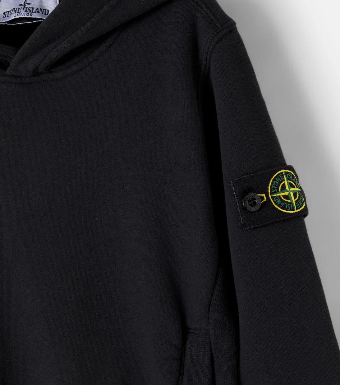 Stone Island Junior - Compass cotton jersey hoodie