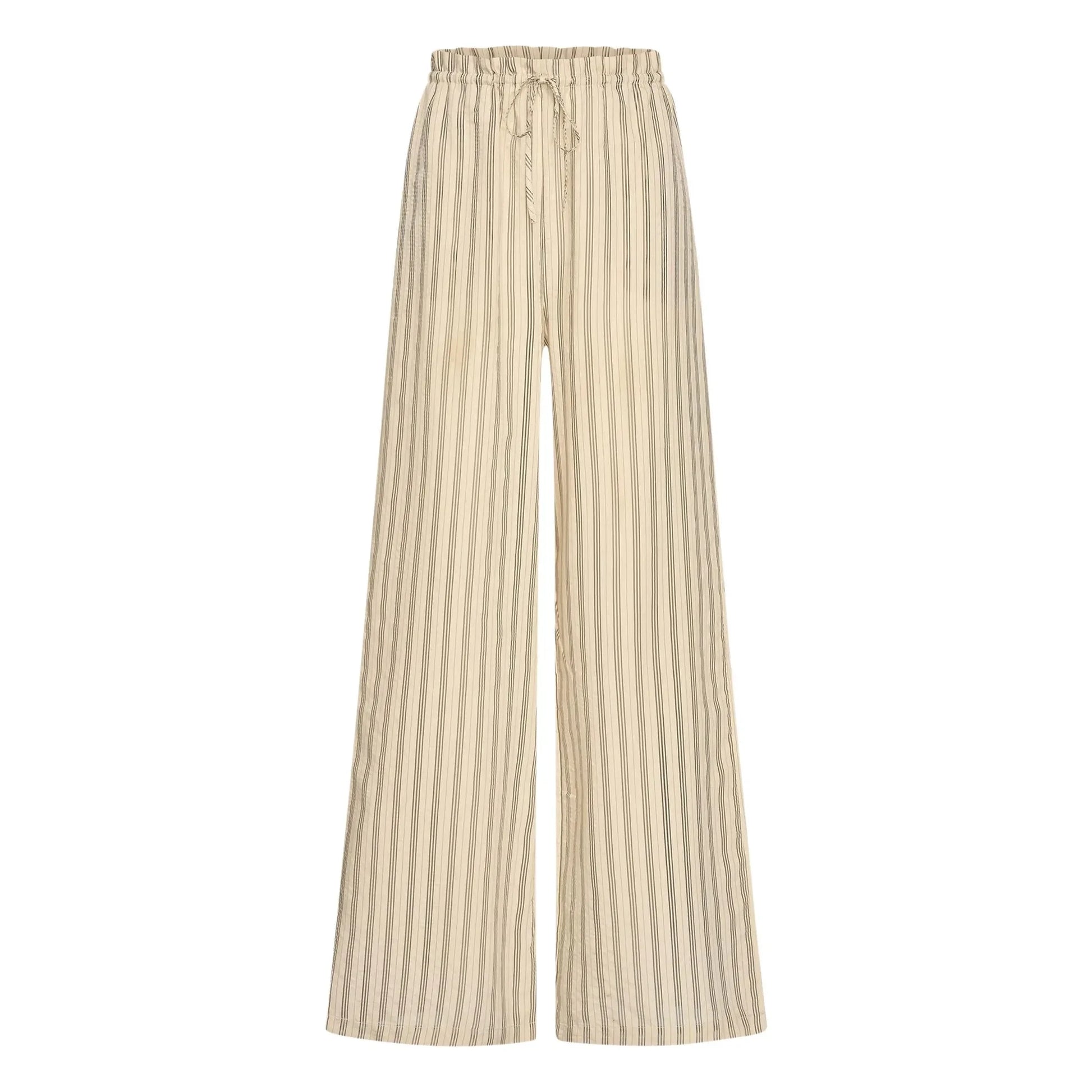 By Bar - Joan Pants Stripes | White