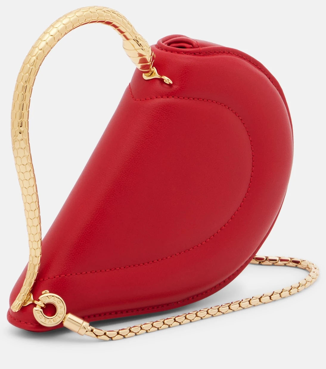 Bvlgari - Serpenti Cuoricino Mini leather top-handle bag