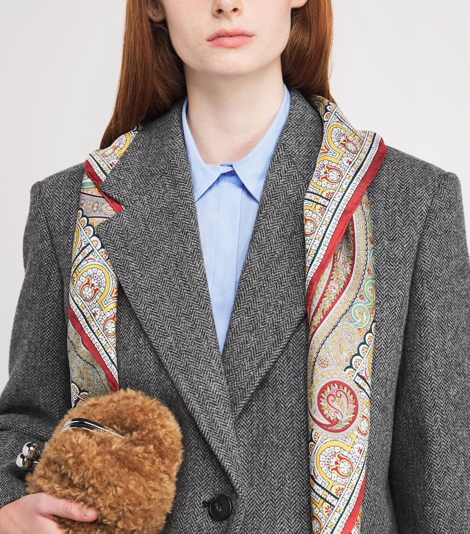 Grey Virgin Wool Tweed Blazer