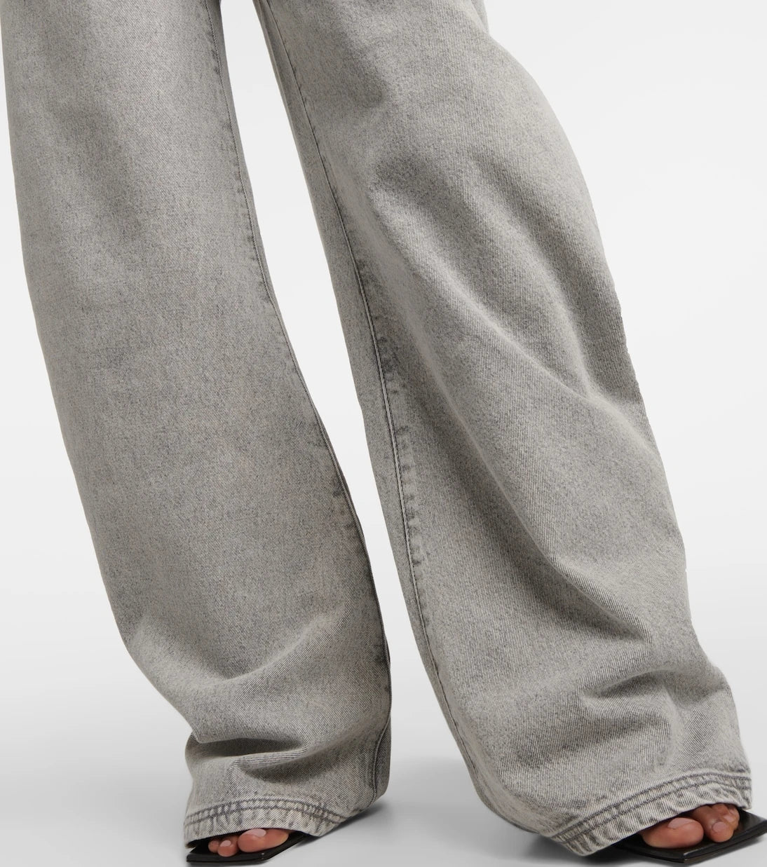 The Attico - Effie mid-rise barrel-leg jeans