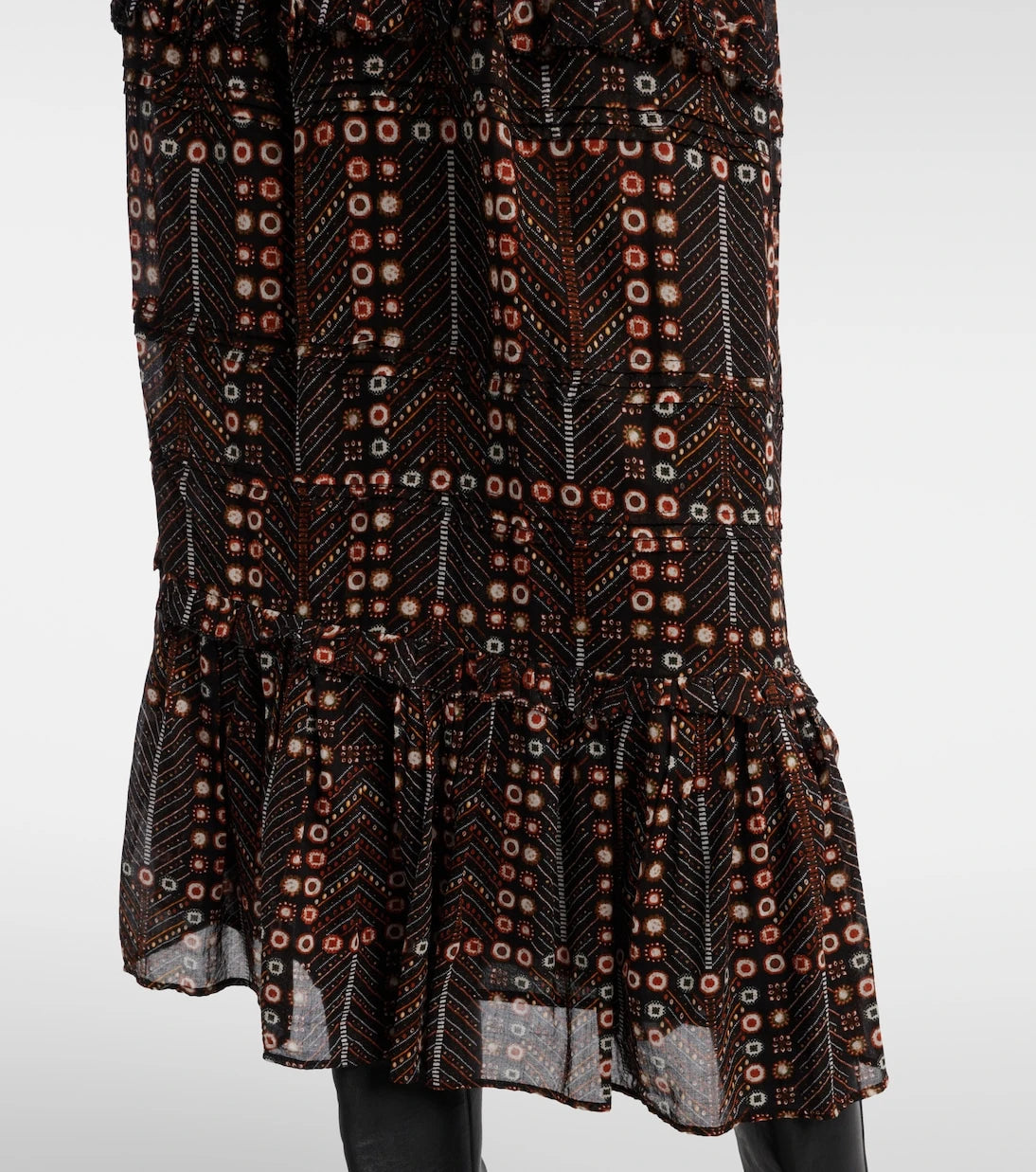 Marant Etoile - Diya printed tiered cotton maxi skirt