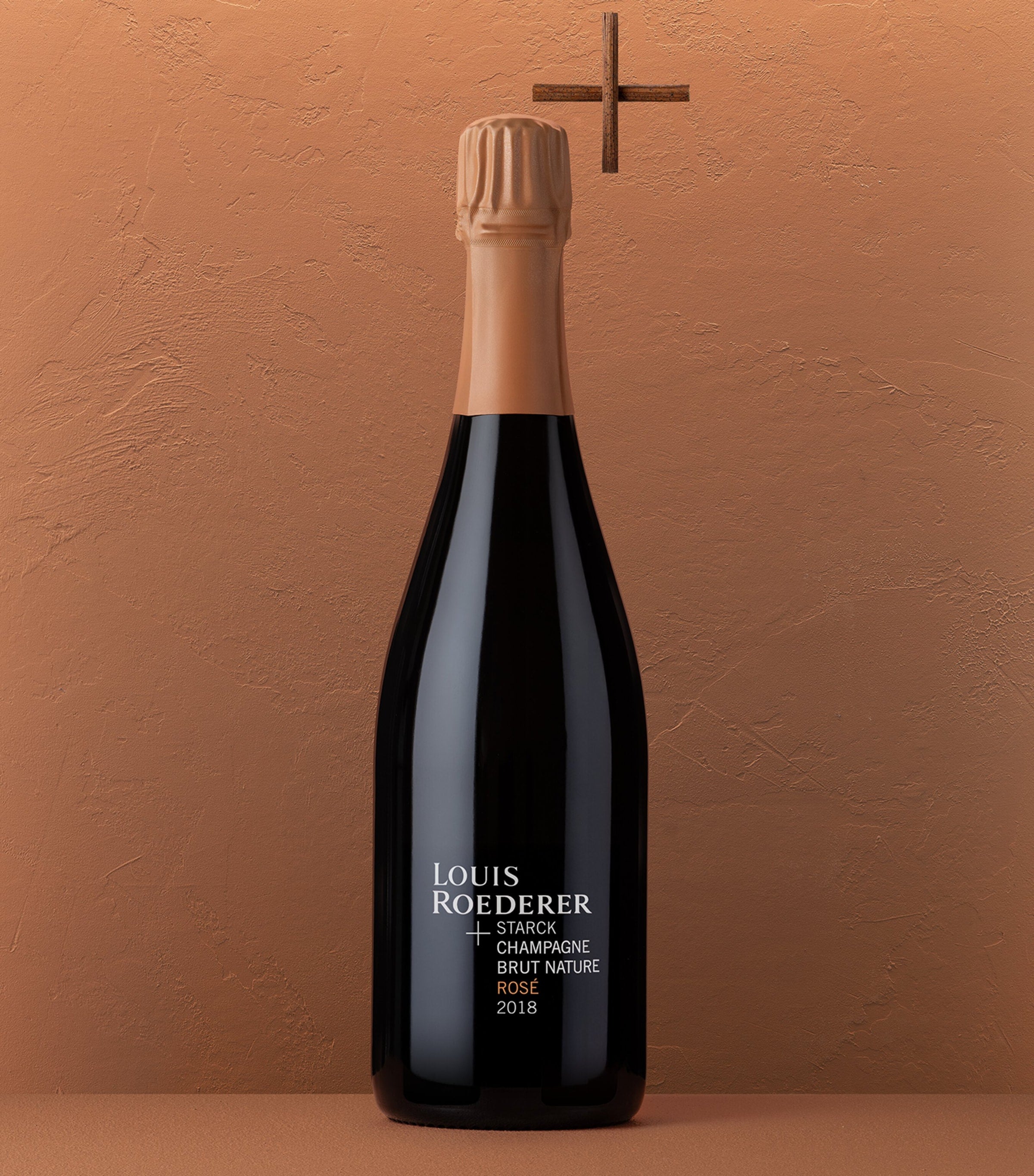 Louis Roederer x Philippe Starck Brut Nature Rosé Champagne 2018 (75cl)