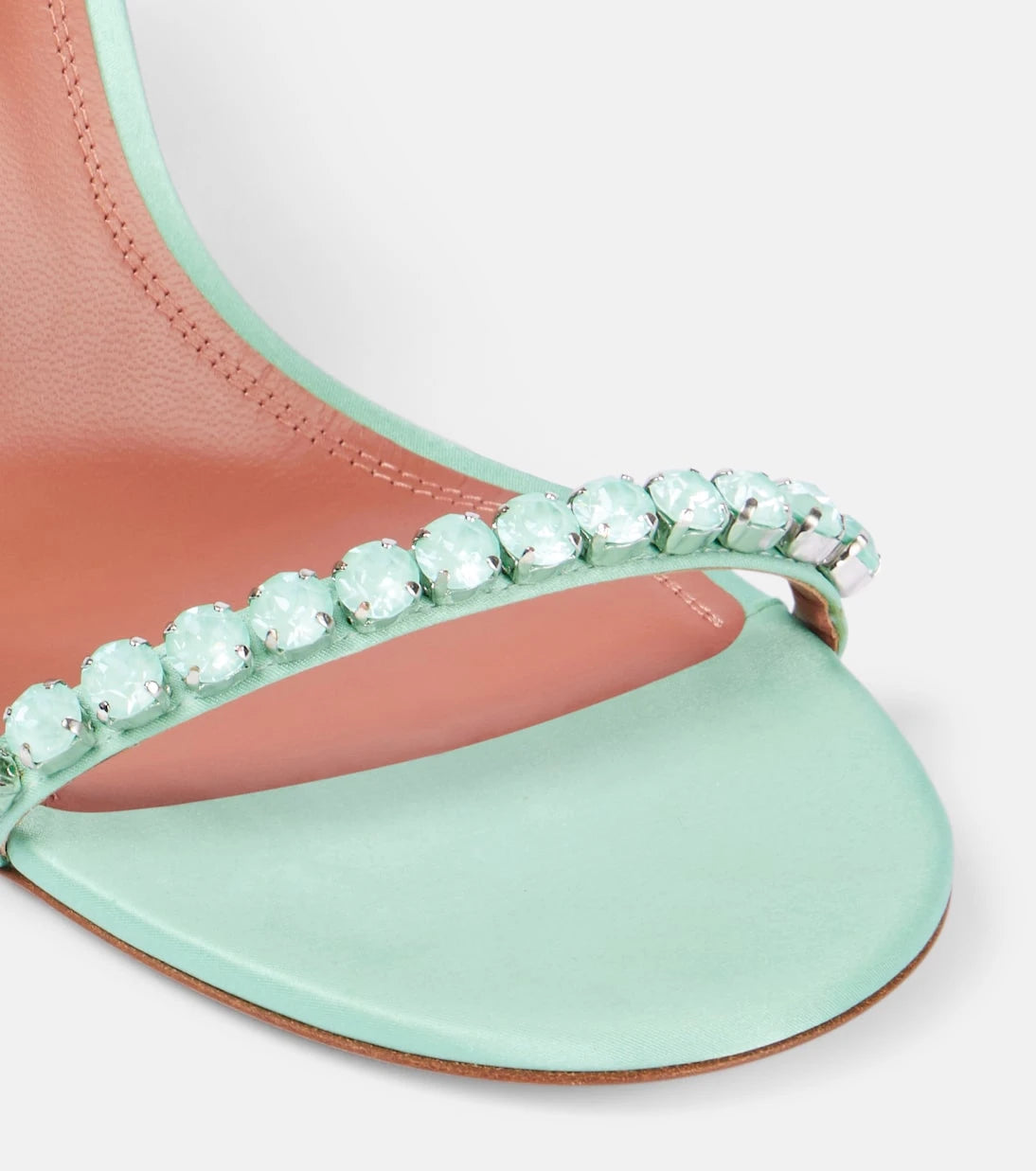 Amina Muaddi - Gigi 95 embellished satin sandals