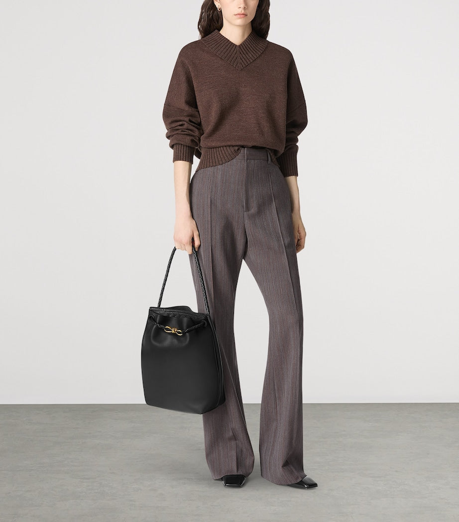 Leather Andiamo Bucket Bag