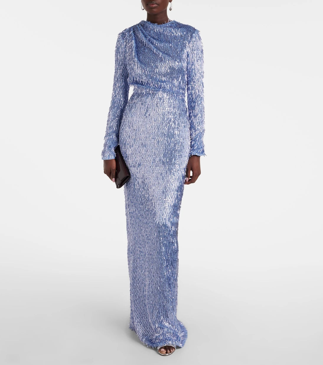 Erdem - Draped embellished gown