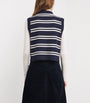 Claudie Pierlot Multi Stripe Sleeveless Cardigan