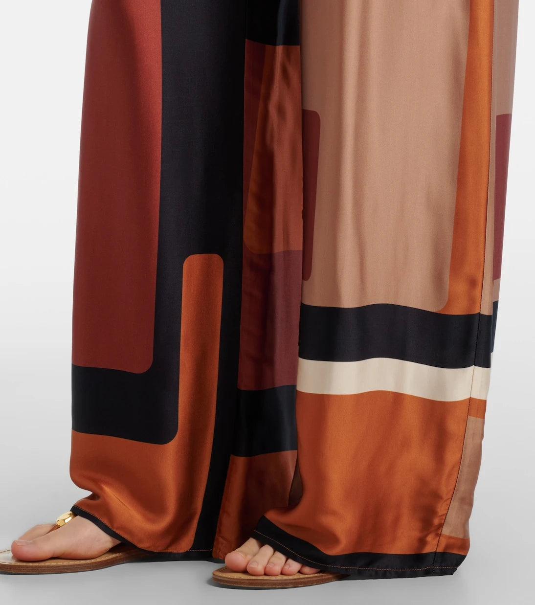 Faithfull - Jensen printed satin palazzo pants