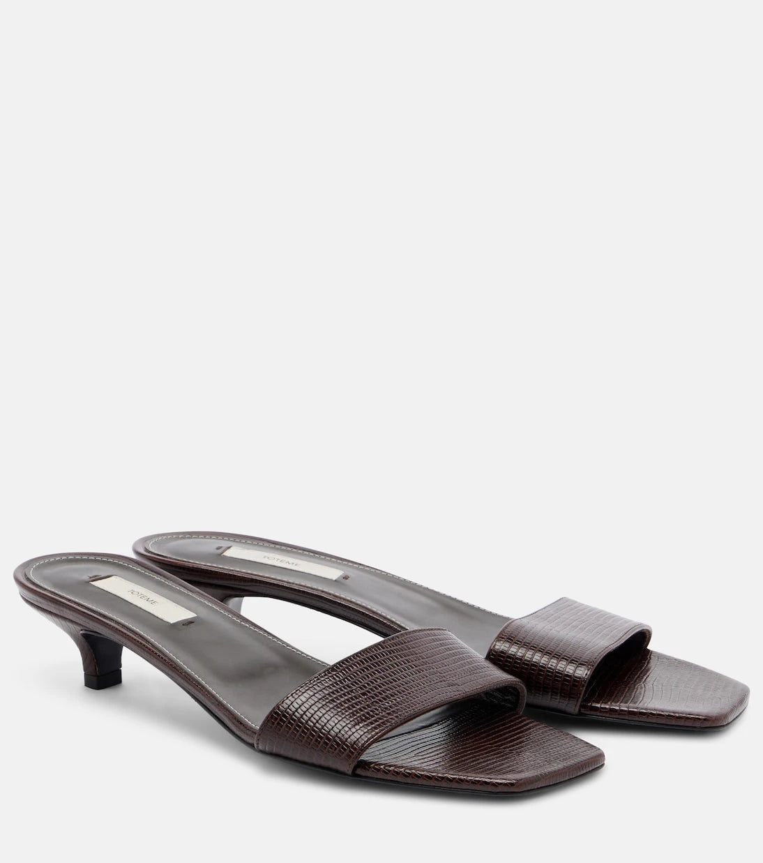 Toteme - Embossed leather mules