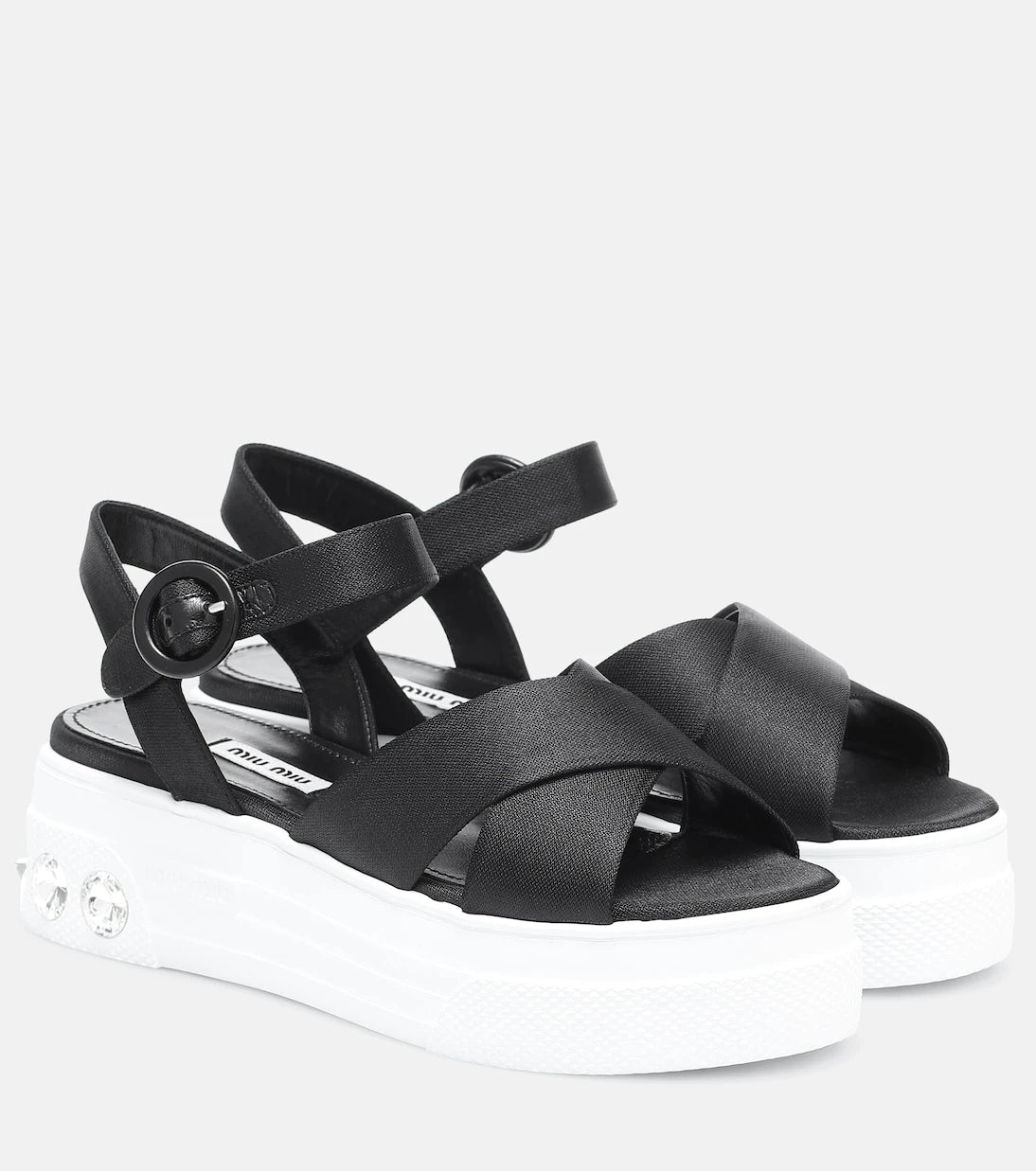 Miu Miu - Embellished platform sandals
