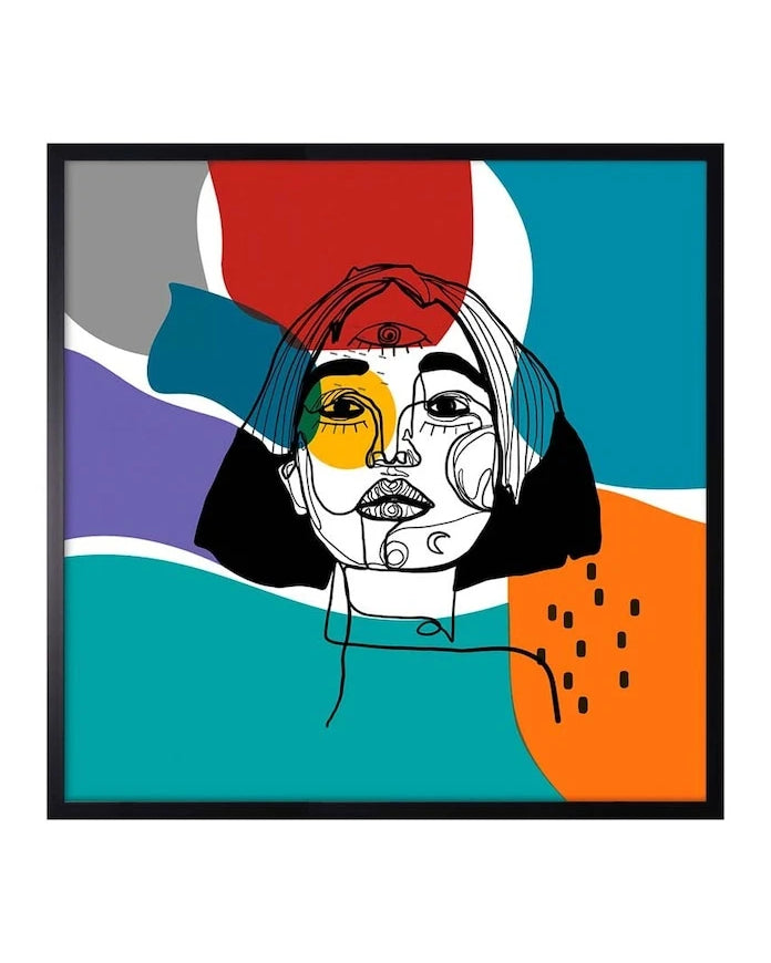 Репродукция върху хартия в рамка 70x70 cm
