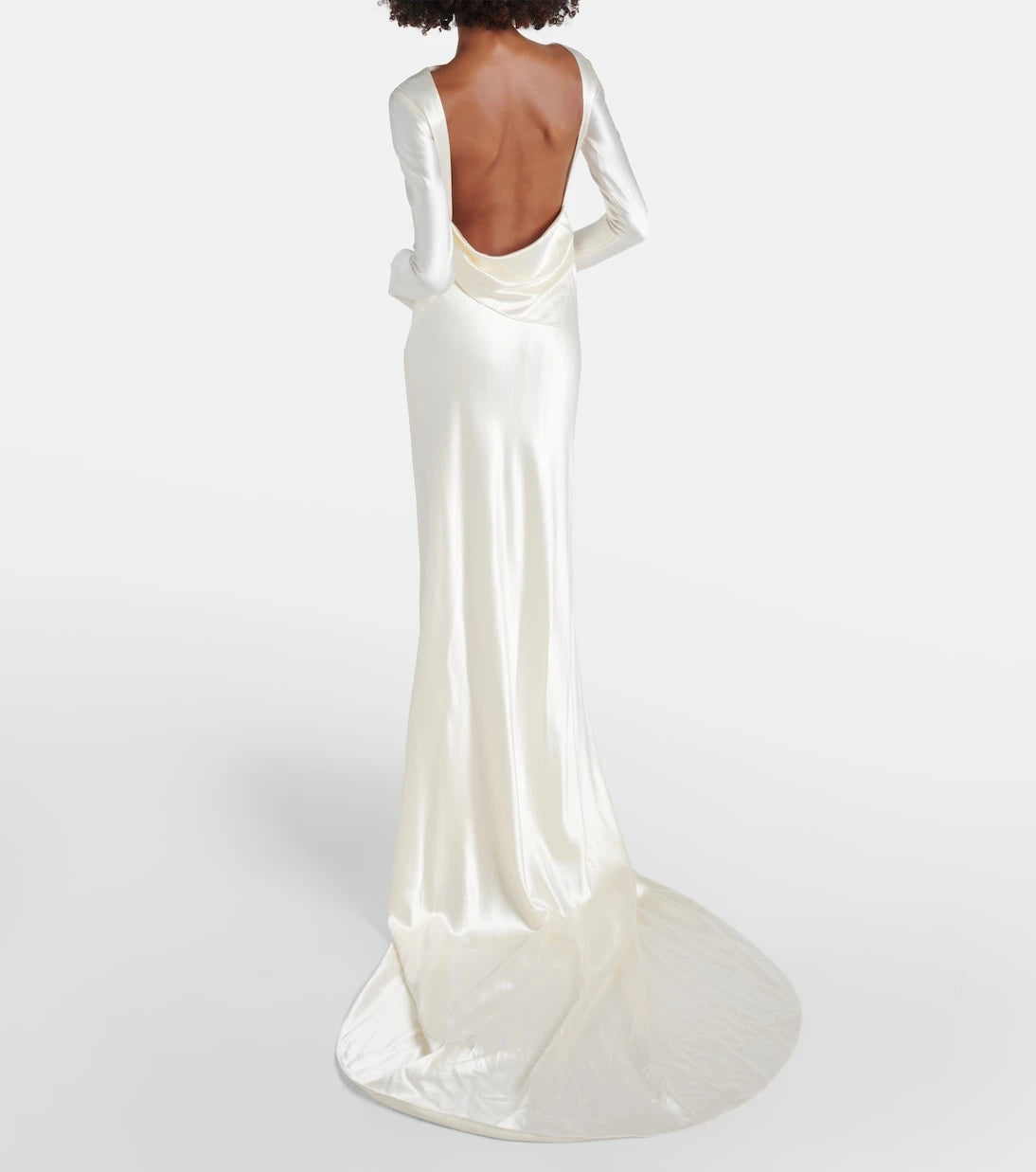 Danielle Frankel - Bridal Simone wool and silk satin gown