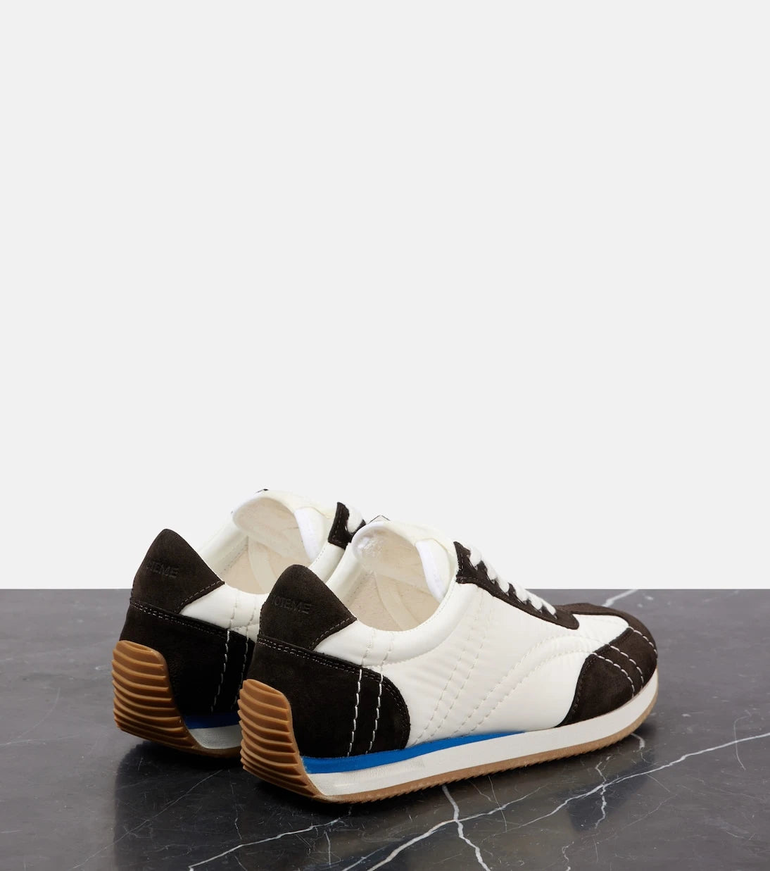 Toteme - Suede-trimmed sneakers