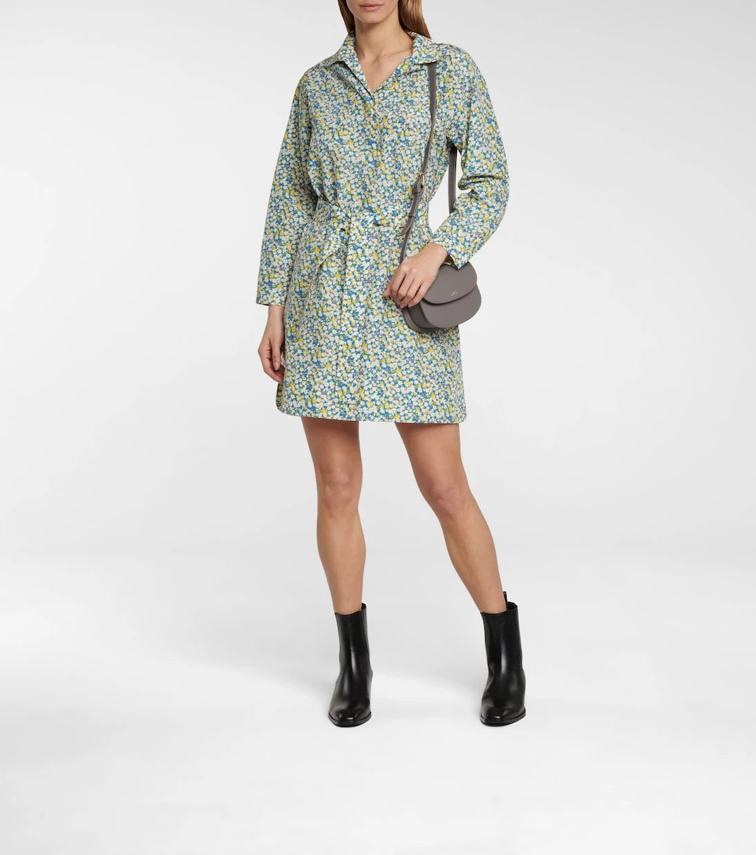 A.P.C. - Melissa floral silk and cotton minidress