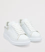 McQueen White Leather Studded Sprint Runner Sneakers
