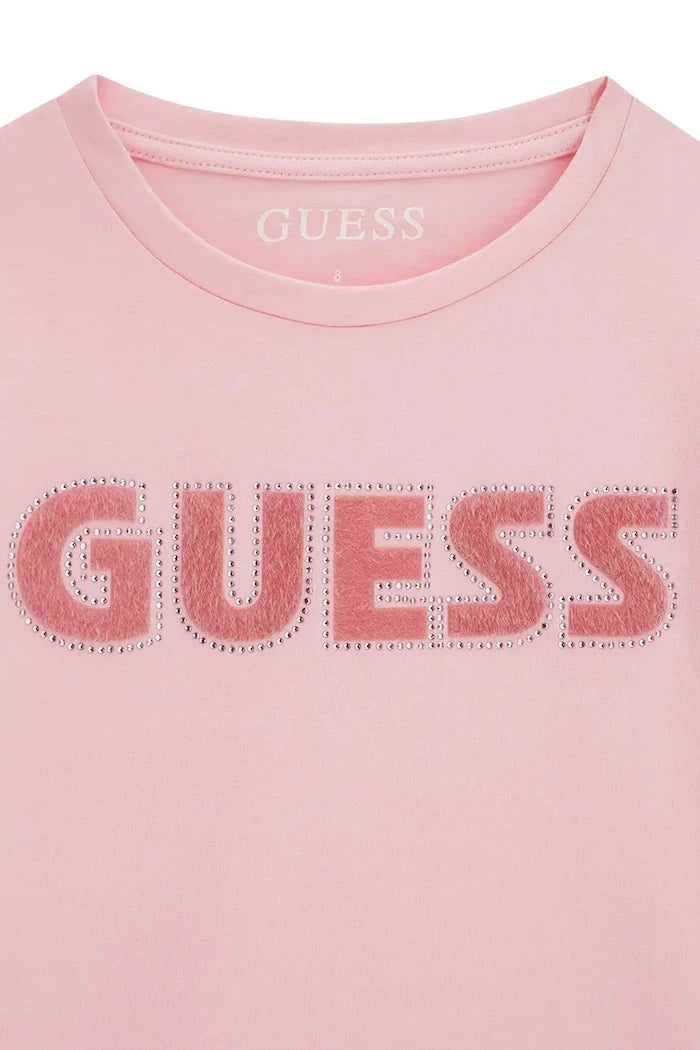 Guess Çocuklar için pamuklu elastanlı tişört