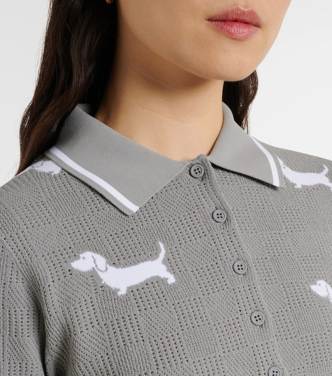 Thom Browne - 4-Bar polo shirt