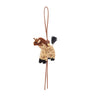 LOEWE Brown x Paula's Ibiza Raffia Giraffe Charm