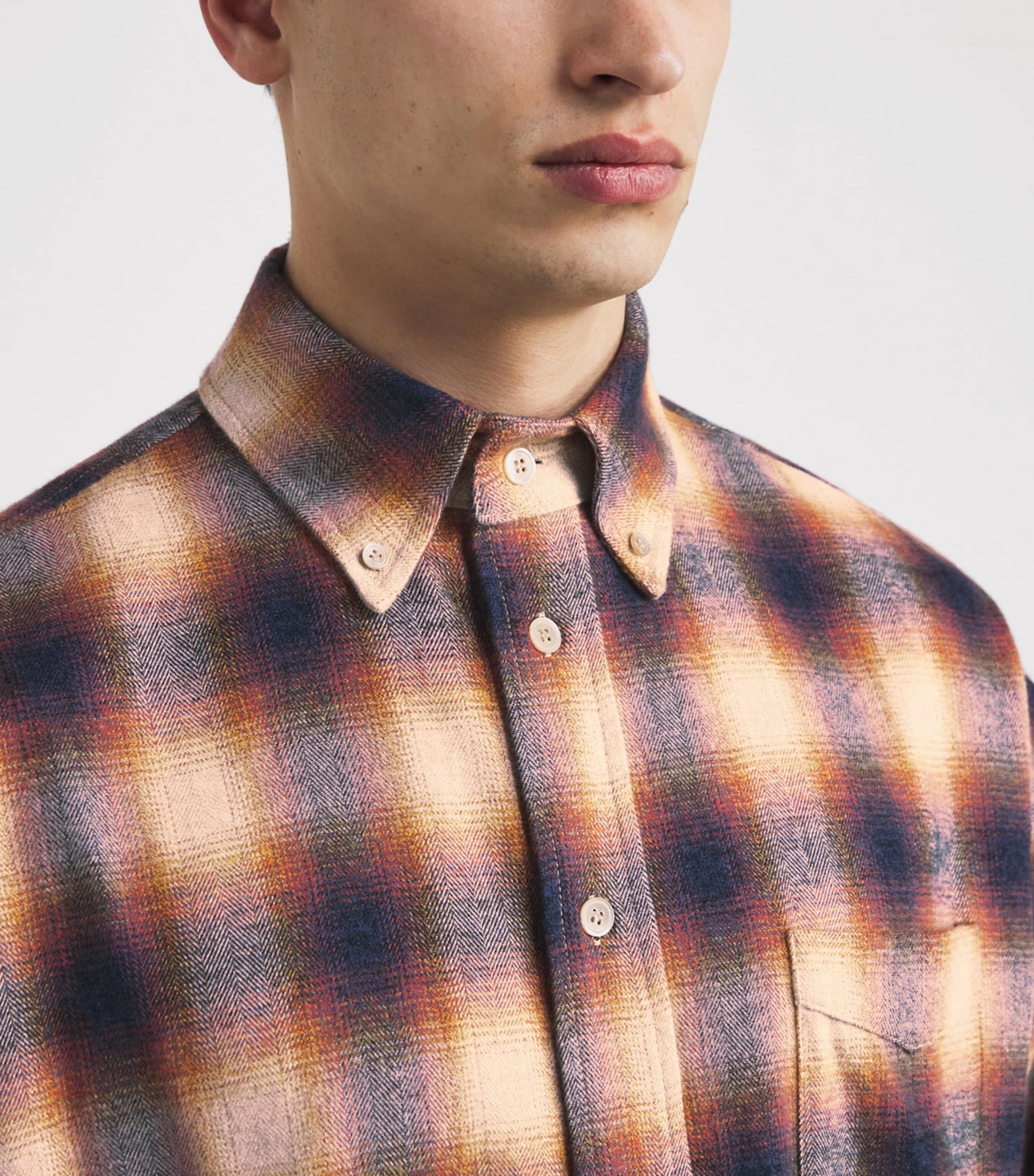 Picante Cotton Flannel Check Rocco Shirt