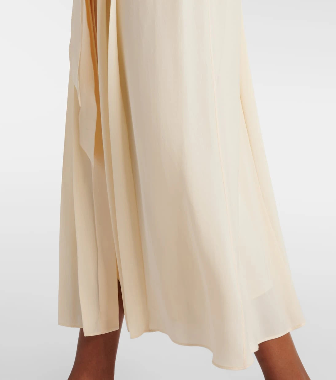 Loro Piana - Lorely pleated georgette midi dress
