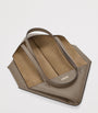 Medium Leather Puzzle Fold Tote Bag