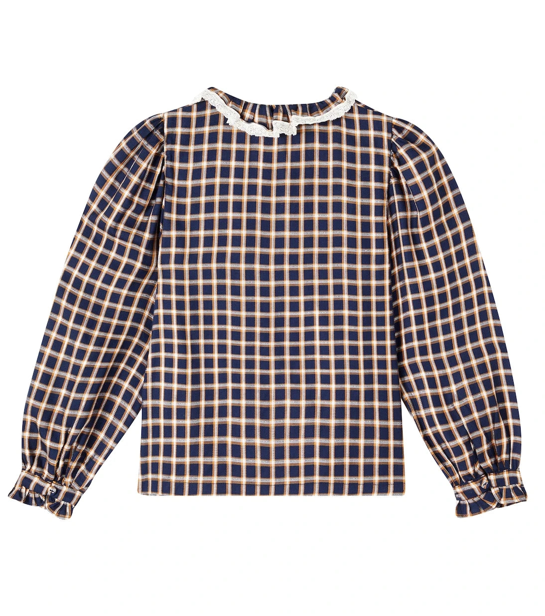 C'era Una Volta - Ginevra checked ruffled shirt