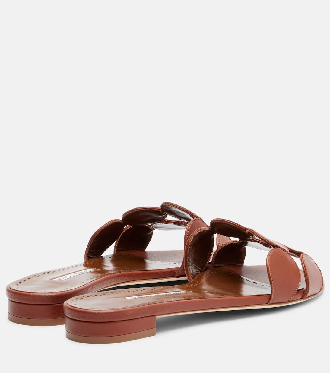 Manolo Blahnik - Haribalmuflat leather slides
