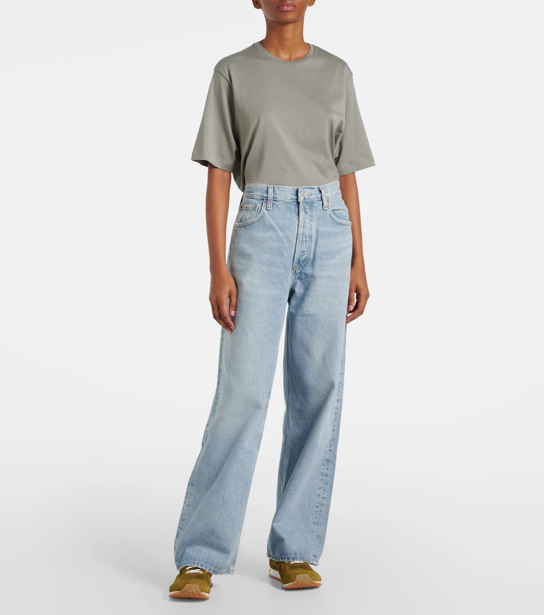Agolde - جينز Low Slung Baggy بقصة خصر متوسطة الارتفاع