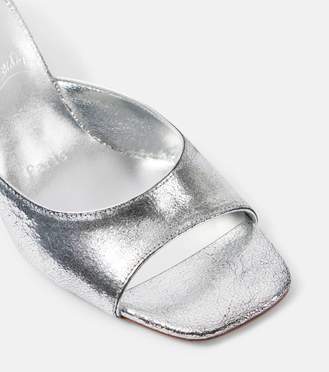 Christian Louboutin - Condora 55 metallic leather mules