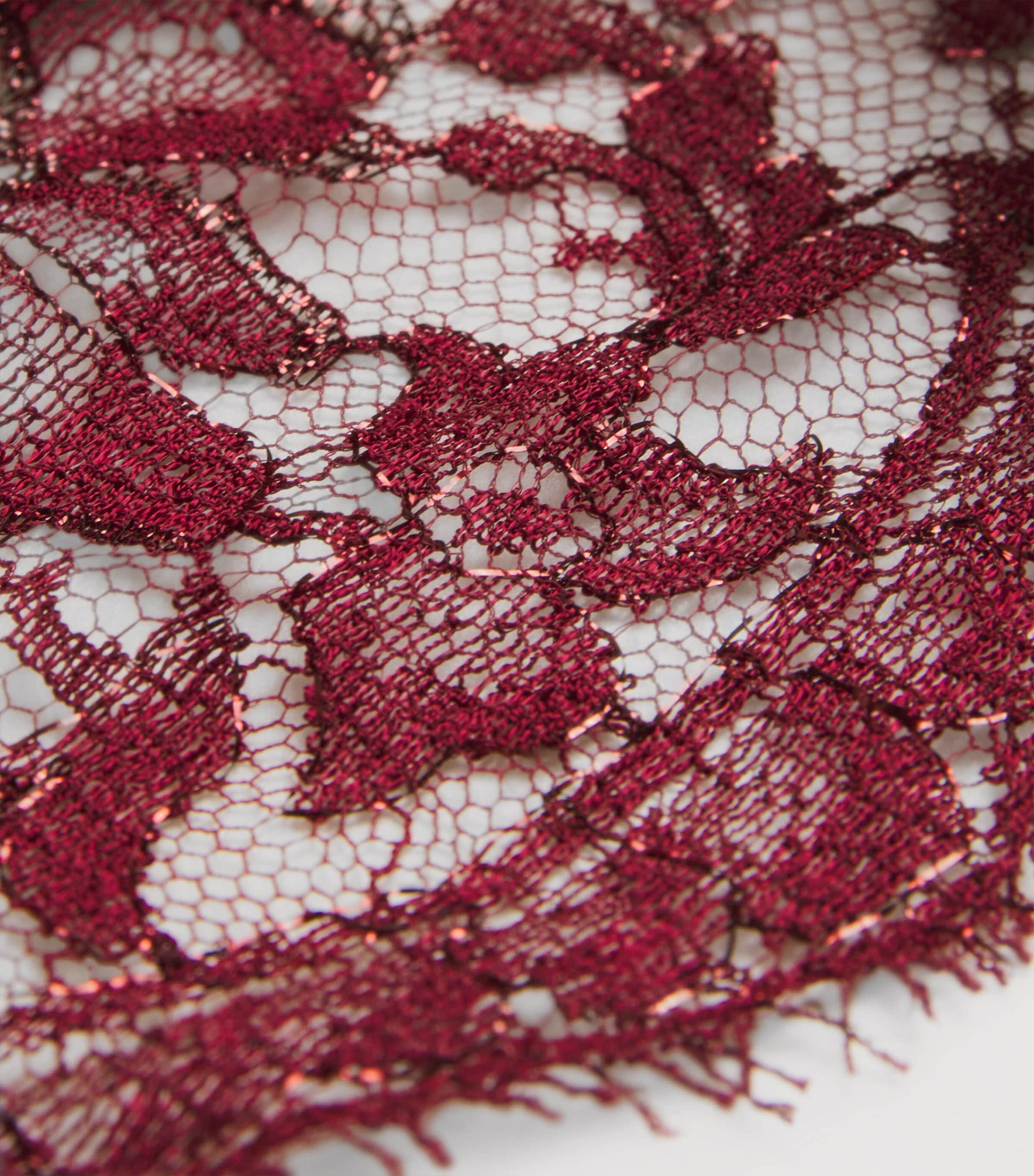 Coco De Mer Burgundy Lace Naraya Brazilian Briefs