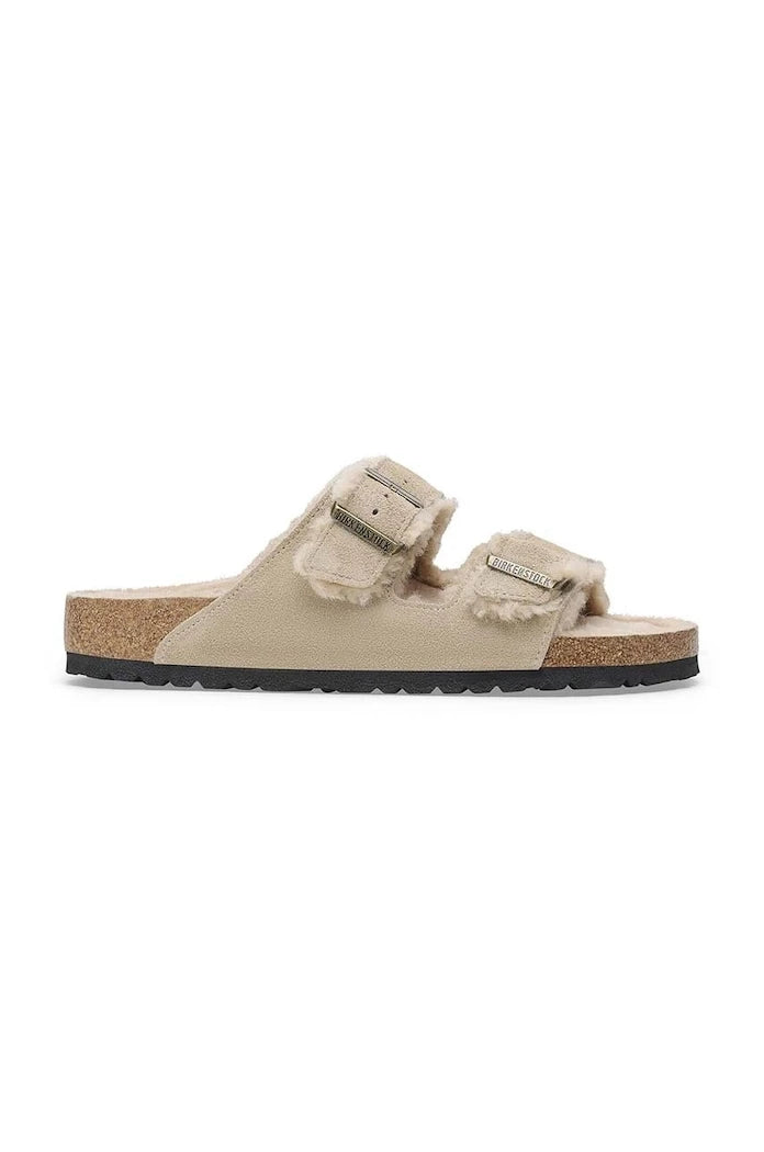 Birkenstock Arizona Shearling Süet Terlik