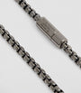 Rhodium-Plated Box-Chain Bracelet