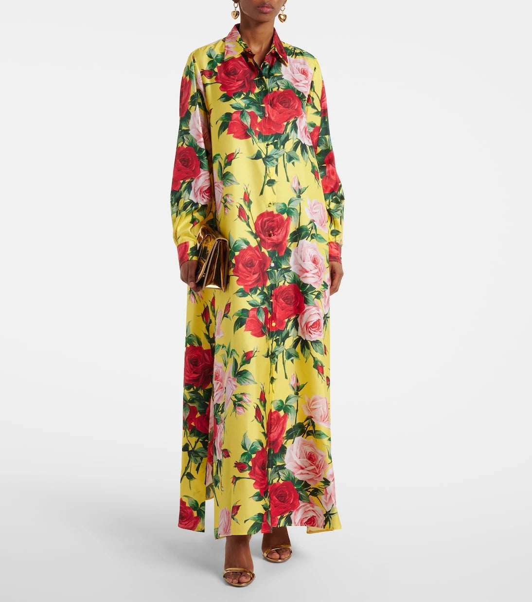 Dolce&Gabbana - Floral silk shirt dress