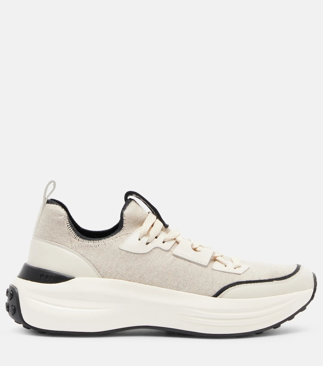 Tod's - Leather-trimmed sneakers