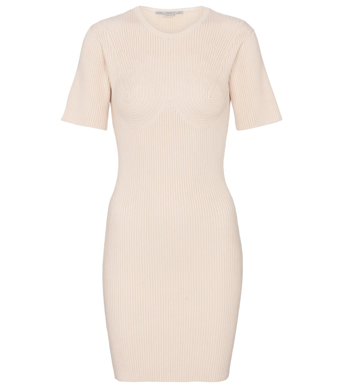 Stella McCartney - Ribbed-knit cotton-blend minidress