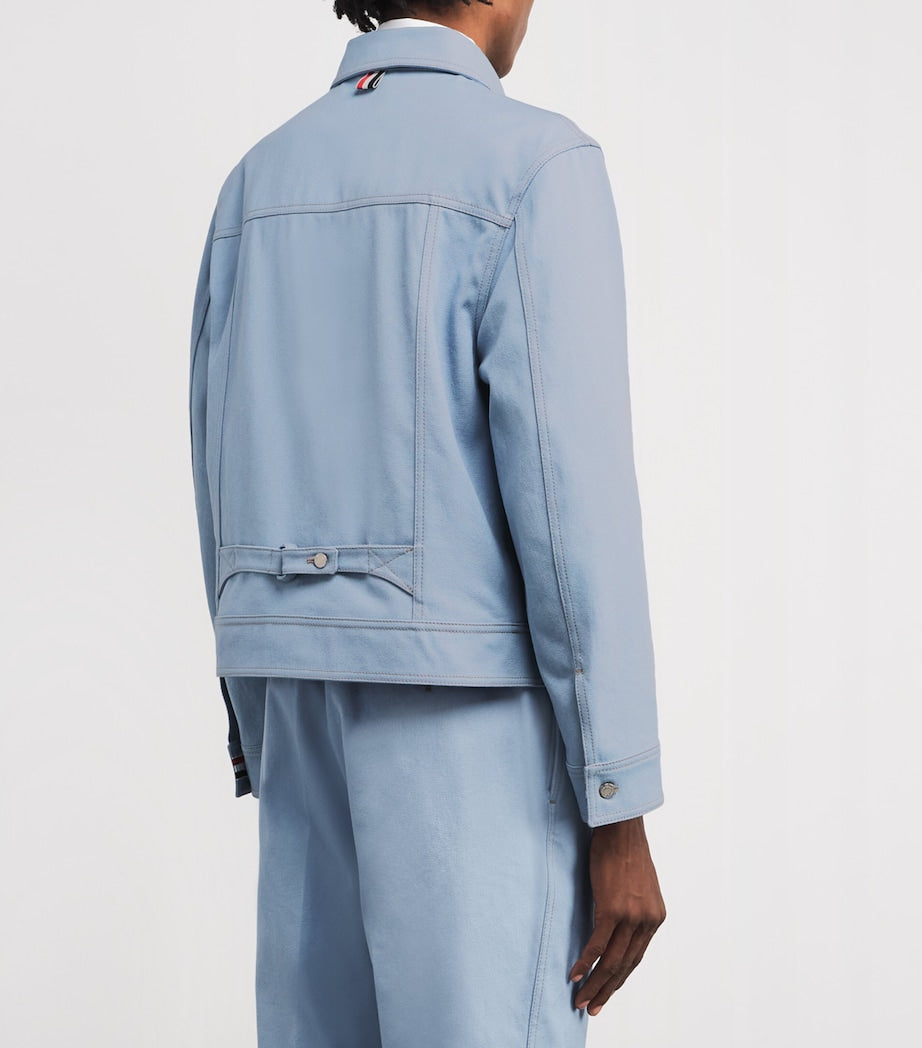 Blue Denim Backstrap Utility Jacket