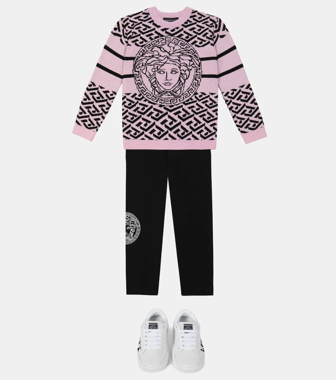Versace Kids - كنزة صوف ميدوسا لا غريكا