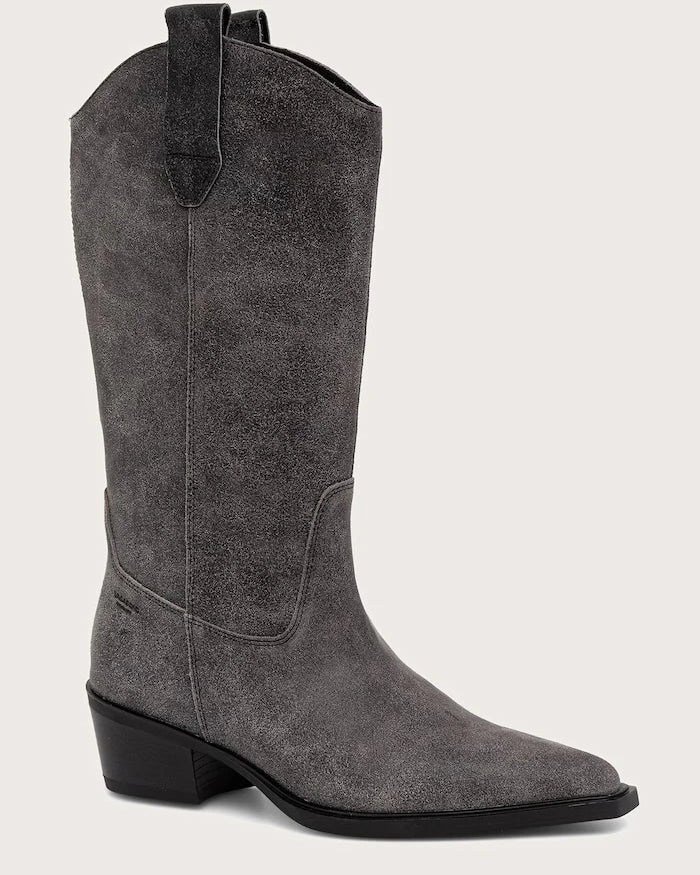Vagabond Shoemakers kadın deri kalın topuklu kovboy botu KELSEY