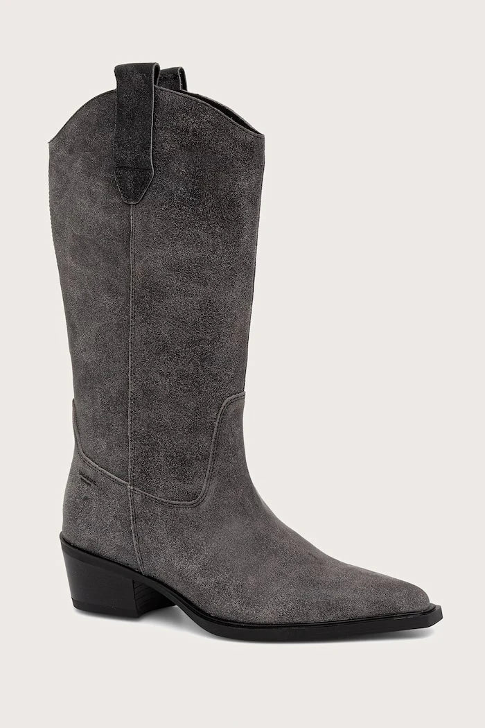 Vagabond Shoemakers kadın deri kalın topuklu kovboy botu KELSEY