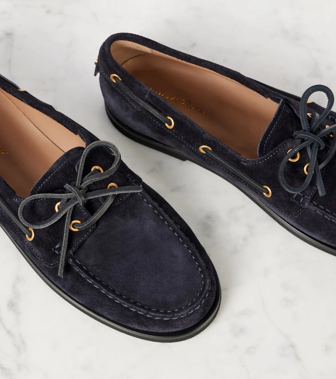 Gianvito Rossi - Vandée suede boat shoes