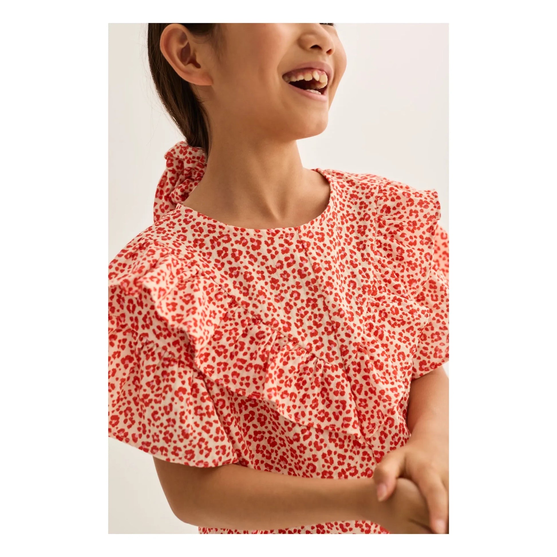 Cozmo - Dunal Leopard Blouse | Red