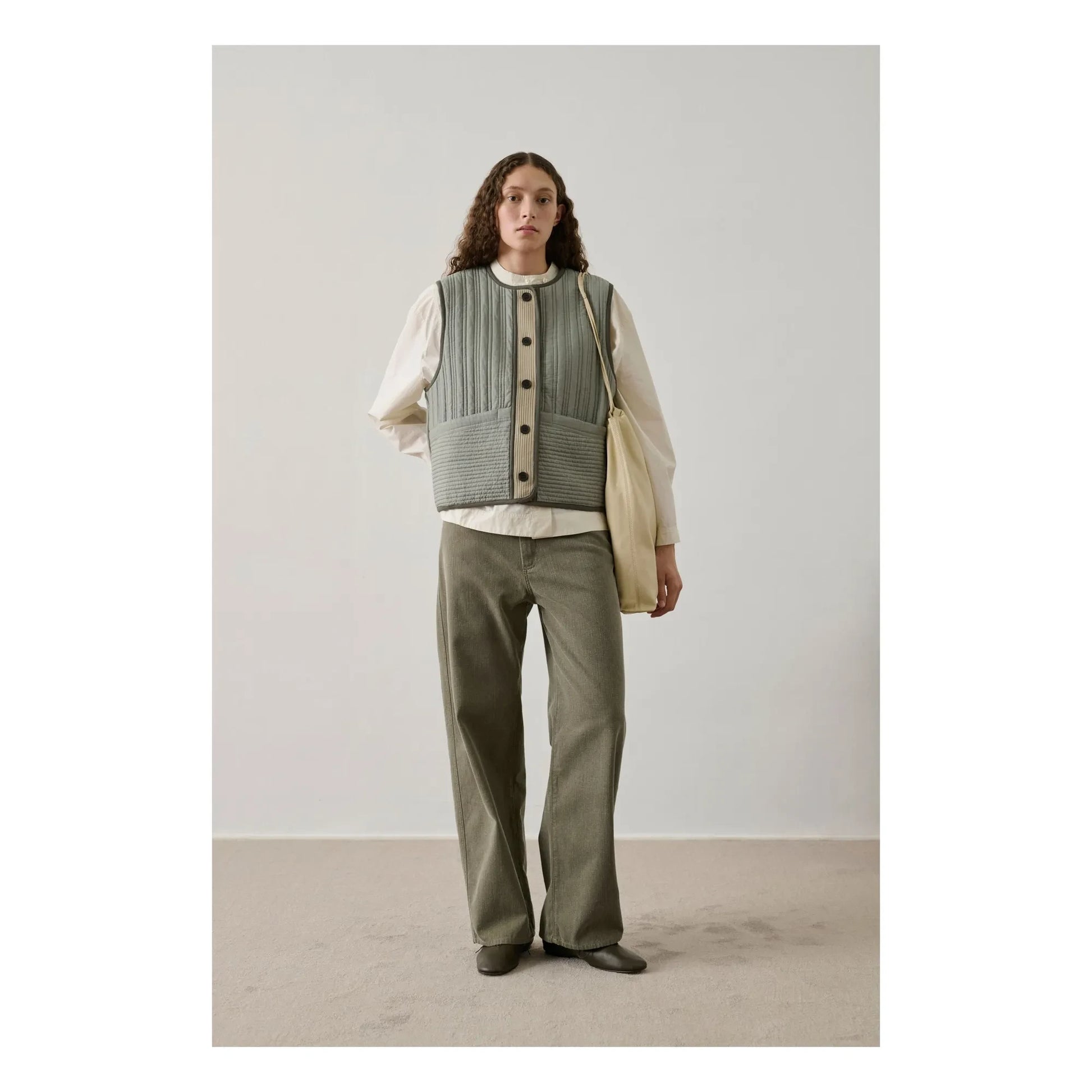 Soeur - Hima Sleeveless Jacket | Green water