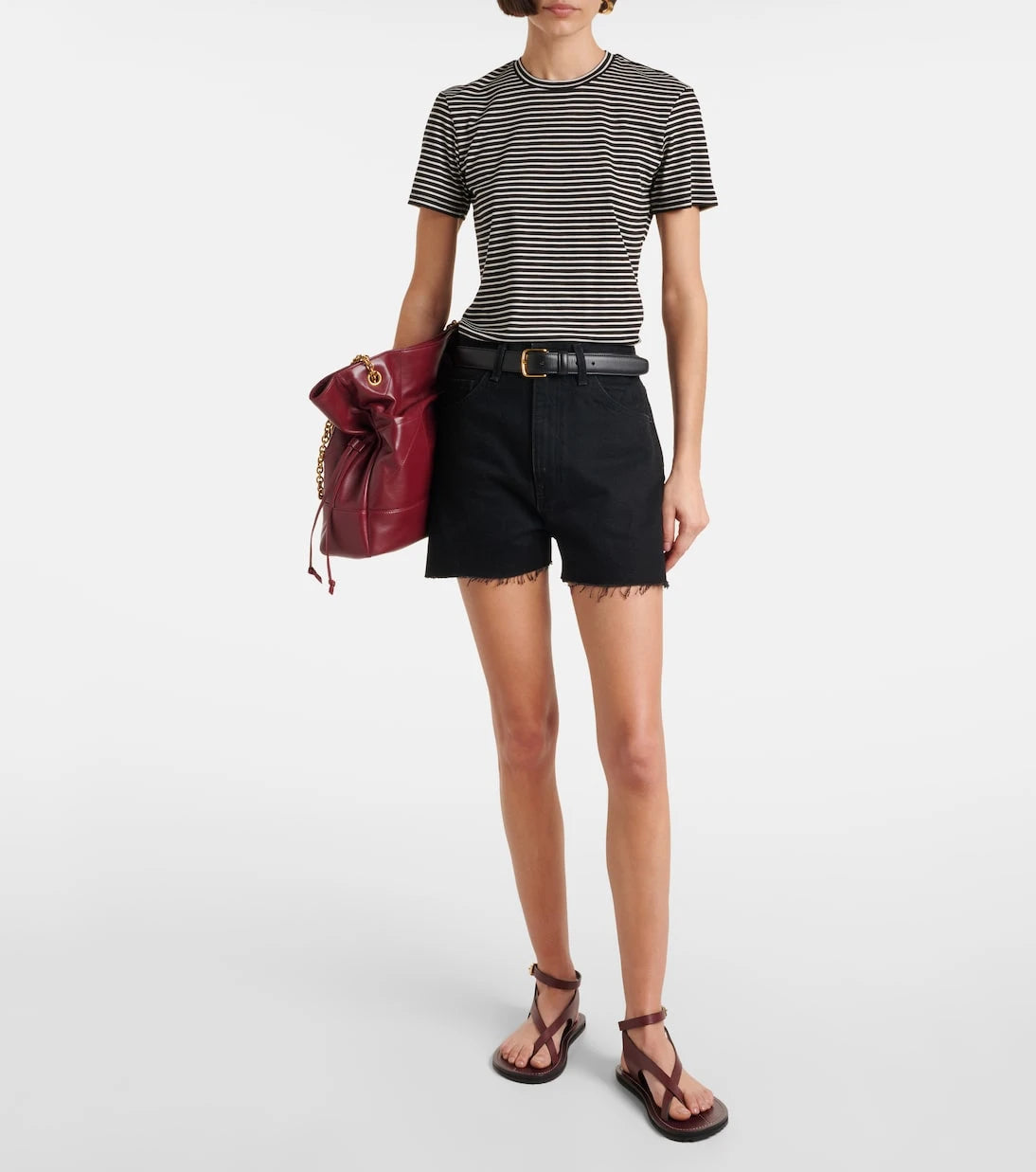 Nili Lotan - Cobain low-rise denim shorts