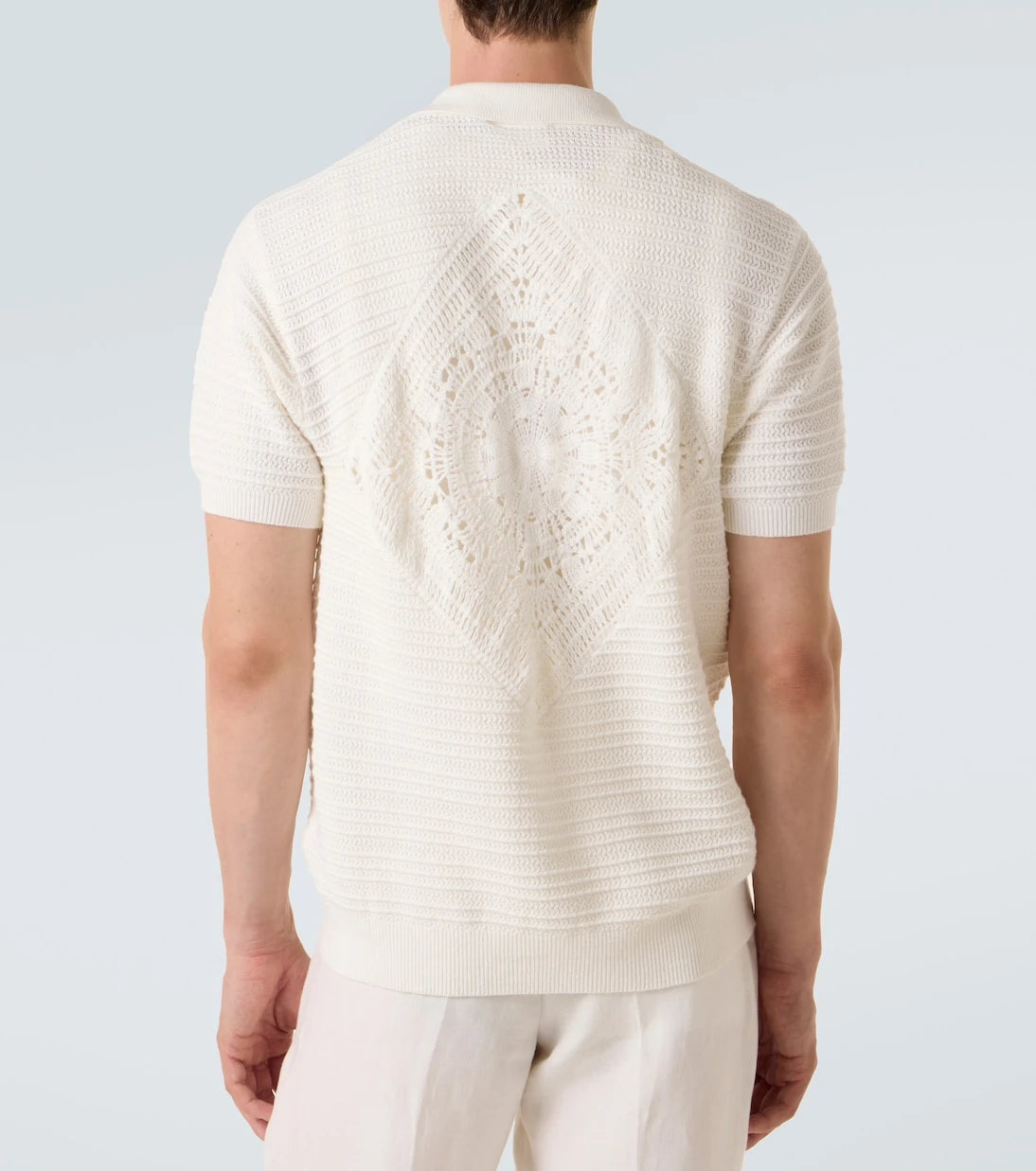 Frescobol Carioca - César crochet cotton shirt